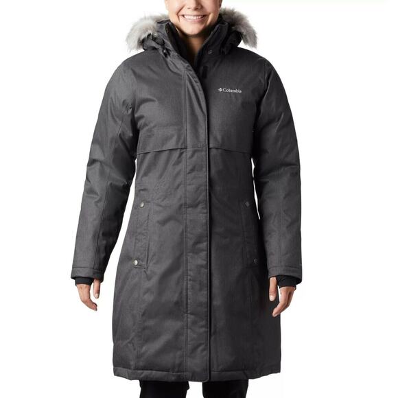 Columbia Apres Arson II Long Down Hooded Jacket in Black $300, Sz S, NWT!